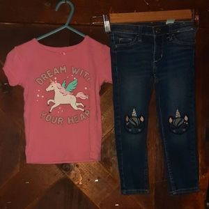 🍀3/15 Unicorn Girl's Set